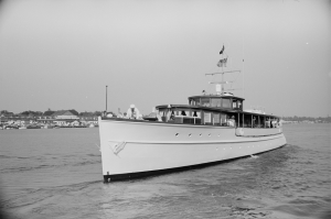 Presidential Yacht Barbara Anne On Which President Dwight D. Eisenhower, First Lady Mamie Eisenhower, Their Son July 01 1958